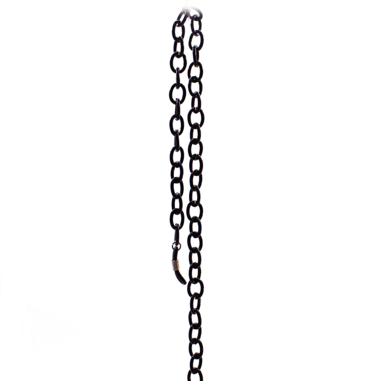 Αλυσίδα Μεταλλική Κρίκοι Μαύρη 70cm
